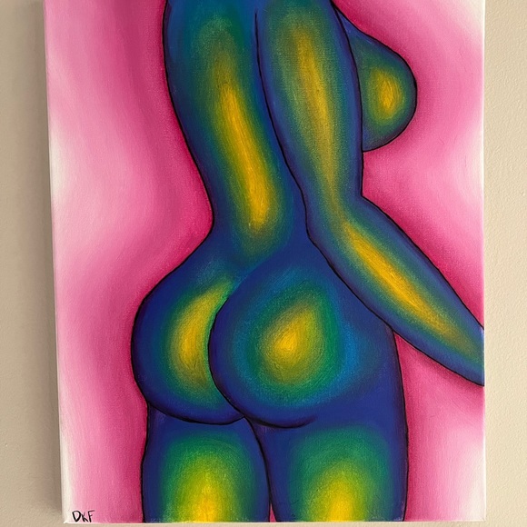 hand painted oil painting. 16x20